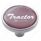 "Tractor" Short Air Valve Knob - Red Glossy Sticker