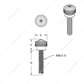 1-3/16" Long M6 Dash Screw With Crystal For Kenworth (12-Pack)