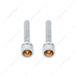 Chrome Long Dash Screw With Copper Crystal For Freightliner (2-Pack)