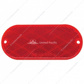 4" X 2" Oval Quick Mount Reflector - Red