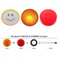 2-1/2" Round Light Kit (Clearance/Marker) - Red Lens
