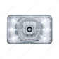 4" X 6" Crystal Projection Headlight With 6 White LED Position Light - High Beam