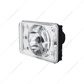 4" X 6" Crystal Projection Headlight With 6 White LED Position Light - High Beam