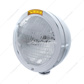 Stainless Steel Bullet Classic Headlight 6014 Bulb & LED Turn Signal