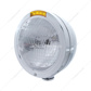 Stainless Steel Bullet Classic Headlight H6024 Bulb & LED Turn Signal