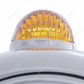 Stainless Steel Guide 682-C Headlight H4 With 6 Amber LED & Dual Mode LED Signal