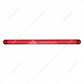 24 LED Dual Function 12" GloLight Bar With Bezel - Red LED/Red Lens