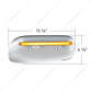 24 LED GloLight Rear Headlight Housing Cover For 2008-2023 Peterbilt 389 (Passenger)- Amber LED/Lens