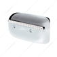 19 LED Rear Headlight Housing Cover For 2008-2023 Peterbilt 389 (Passenger)-Amber LED/Clear Lens
