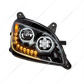 Black 10 LED Headlight For Peterbilt 587 (2010-2016) & 579 (2012-2021) - Passenger Side