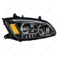 "Blackout" LED Headlight With LED Turn Signal & LED Position Light Bar For 2008-2017 Kenworth T660 - Passenger
