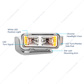 10 High Power LED Projection Headlight Assembly With Mounting Arm & Turn Signal Side Pod