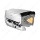 High Power LED Chrome Projection Headlight Assembly With Mounting Arm & Turn Signal - Passenger