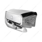 High Power LED Chrome Projection Headlight Assembly With Mounting Arm & Turn Signal - Passenger