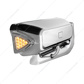 High Power LED Black Projection Headlight Assembly With Mounting Arm & Turn Signal - Driver