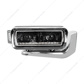 High Power LED Black Projection Headlight Assembly With Mounting Arm & Turn Signal - Passenger