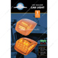 17 LED Reflector Square Cab Light - Amber LED/Amber Lens (5-Pack)