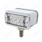 20 LED Dual Function Reflector Double Face Light With Bezel - T-Mount - Amber & Red LED/Clear Lens