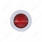 3 LED Dual Function 3/4" Mini Auxiliary/Utility Light With Bezel & Washer - Red LED/Red Lens