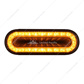 24 LED 6" Oval Mirage Light (Turn Signal) - Amber LED/Clear Lens