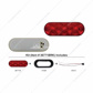 10 LED Oval Light Kit (Stop, Turn & Tail) - Red LED/Red Lens