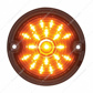 21 LED 3-1/4" Signal Light For Harley Motorcycle With 1156 Plug - Amber LED/Smoke Lens