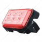 6 High Power LED Rectangular Warning Light With Bracket - Red LED (Bulk)