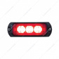 3 LED Mini Warning Light - Red LED (Bulk)