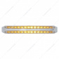 Dual 14 LED 12" Turn Signal Light Bars - Amber LED/Clear Lens
