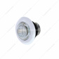 3 LED Dual Function 3/4" Mini Light With Bezel (Clearance/Marker) - Amber LED/Clear Lens