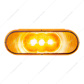 3 LED 6" Oval Light(Turn Signal)-Amber LED/Amber Lens