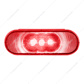 3 LED 6" Oval Light (Stop, Turn, & Tail)- Red LED/Red Lens