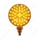 88 LED Single Stud Double Face Turn Signal Light With Amber & Red LED