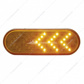 35 LED 6" Oval Sequential Turn Signal Light - Amber LED & Lens