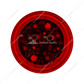 9 LED 2" Round Light (Clearance/Marker) - Red LED/Red Lens (Bulk)