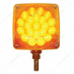 45 LED Single Stud Double Face Turn Signal Light (Passenger) - Amber & Red LED/Amber & Red Lens