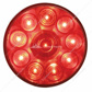 10 LED 4" Round Light (Stop, Turn & Tail) - Red LED/Red Lens (Bulk)