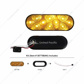 10 LED 6" Oval Turn Signal Light Kit - Amber LED/Amber Lens
