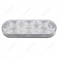 10 LED 6" Oval Light (Stop, Turn & Tail) - Red LED/Clear Lens