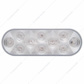 10 LED 6" Oval Auxiliary/Utility Light - White LED/Clear Lens