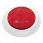 10 LED 4" Round Light With Bezel (Stop, Turn & Tail) - Red LED/Red Lens