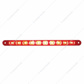 10 LED 9" Light Bar (Stop, Turn & Tail) - Red LED/Red Lens (Bulk)