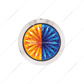 4 LED 3/4" Mini Watermelon Double Fury Light With Clear Lens (Clearance/Marker) - Amber & Blue LED