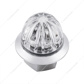 4 LED 3/4" Mini Watermelon Double Fury Light With Clear Lens (Clearance/Marker) - Amber & White LED