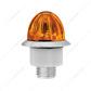 4 LED 3/4" Mini Watermelon Double Fury Light With Clear Lens (Clearance/Marker) - Amber & White LED
