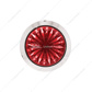 4 LED 3/4" Mini Watermelon Double Fury Light With Clear Lens (Clearance/Marker) - Red & Blue LED