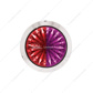 4 LED 3/4" Mini Watermelon Double Fury Light With Clear Lens (Clearance/Marker) - Red & Purple LED