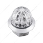 4 LED 3/4" Mini Watermelon Double Fury Light With Clear Lens (Clearance/Marker) - Red & White LED