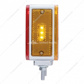 39 LED Reflector Double Face Turn Signal Light (Passenger) - Amber & Red LED/Amber & Red Lens