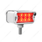 12 LED Dual Function Double Face Light W/Visor - T-Mount - Amber & Red LED/Amber & Red Lens